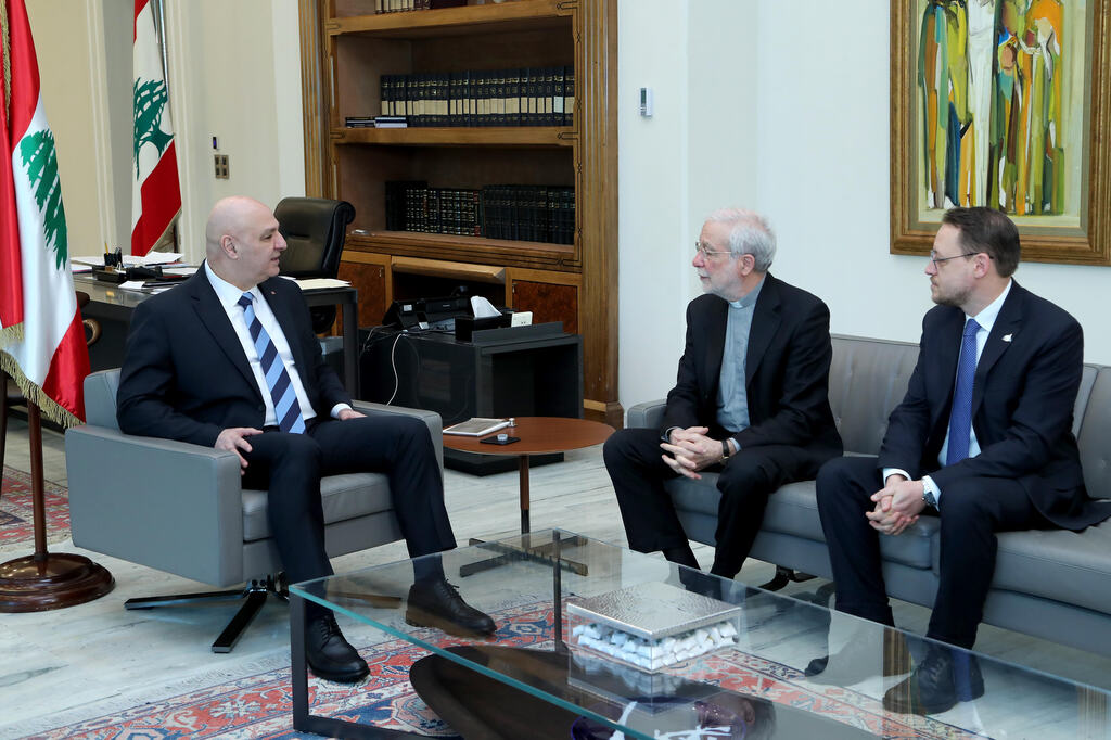 A Beyrouth, une délégation de la Communauté de Sant'Egidio rencontre le Président de la République libanaise nouvellement élu, Joseph Aoun